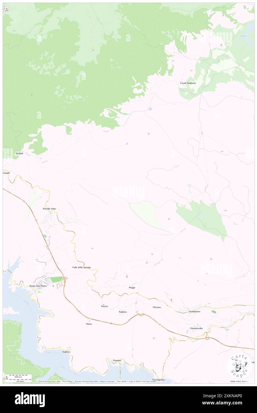 Monte Moro, Provincia di Rieti, IT, Italia, Lazio, N 42 17' 59'', N 13 5' 59'', MAP, Cartascapes Map pubblicata nel 2024. Esplora Cartascapes, una mappa che rivela i diversi paesaggi, culture ed ecosistemi della Terra. Viaggia attraverso il tempo e lo spazio, scoprendo l'interconnessione del passato, del presente e del futuro del nostro pianeta. Foto Stock