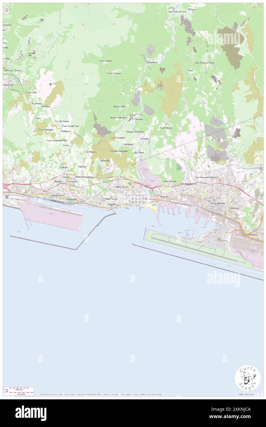 Villa Durazzo-Pallavicini, Provincia di Genova, IT, Italia, Liguria, N 44 25' 33'', N 8 49' 1'', MAP, Cartascapes Map pubblicata nel 2024. Esplora Cartascapes, una mappa che rivela i diversi paesaggi, culture ed ecosistemi della Terra. Viaggia attraverso il tempo e lo spazio, scoprendo l'interconnessione del passato, del presente e del futuro del nostro pianeta. Foto Stock