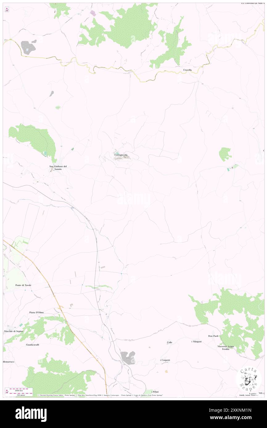 Sterparello, Provincia di Campobasso, IT, Italia, Molise, N 41 26' 49'', N 14 40' 13'', MAP, Cartascapes Map pubblicata nel 2024. Esplora Cartascapes, una mappa che rivela i diversi paesaggi, culture ed ecosistemi della Terra. Viaggia attraverso il tempo e lo spazio, scoprendo l'interconnessione del passato, del presente e del futuro del nostro pianeta. Foto Stock