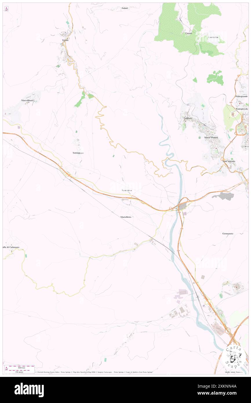 Sarrottino, Provincia di Catanzaro, IT, Italia, Calabria, N 38 53' 59'', N 16 31' 59'', MAP, Cartascapes Map pubblicata nel 2024. Esplora Cartascapes, una mappa che rivela i diversi paesaggi, culture ed ecosistemi della Terra. Viaggia attraverso il tempo e lo spazio, scoprendo l'interconnessione del passato, del presente e del futuro del nostro pianeta. Foto Stock