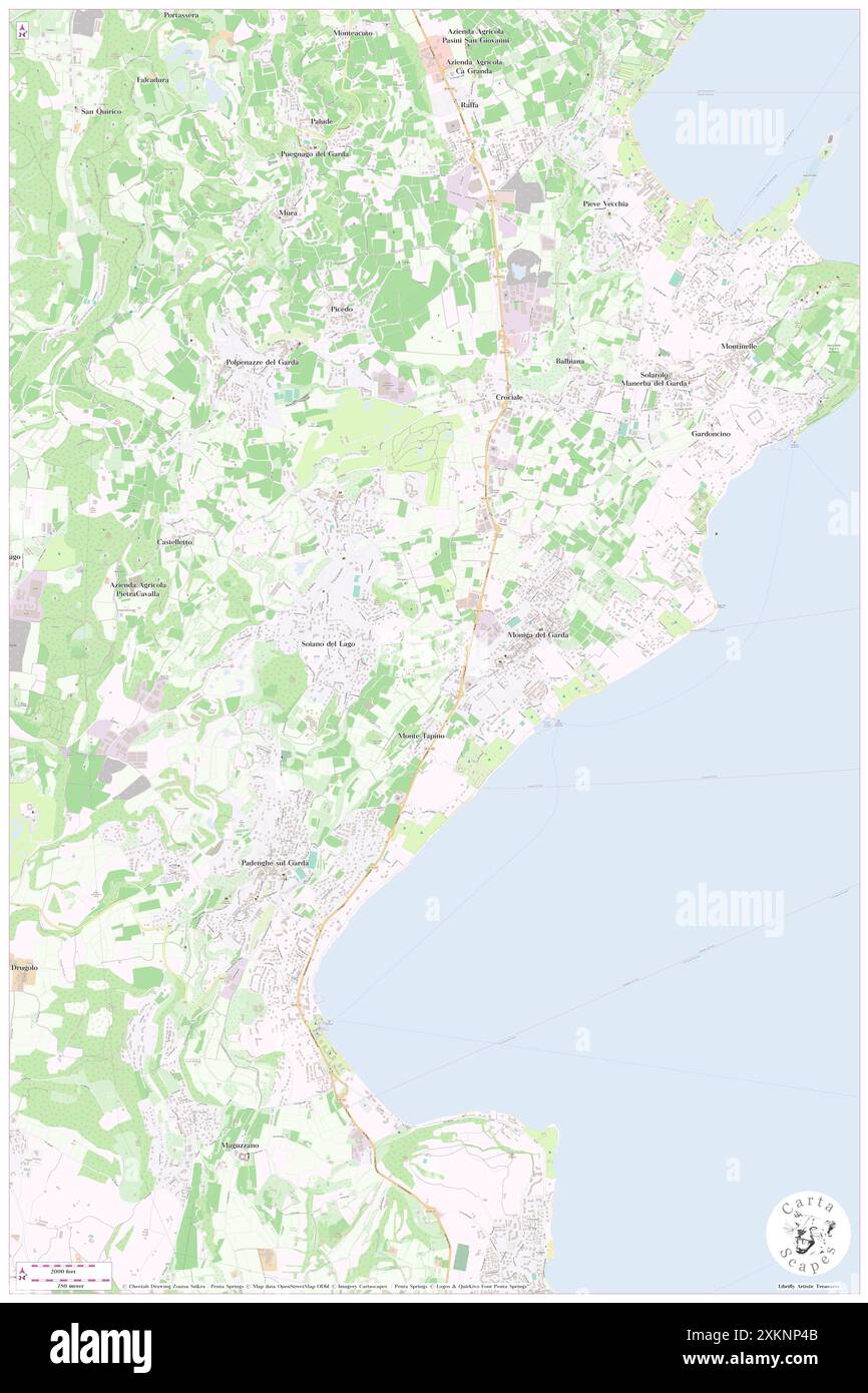 RAMADA LAGO DI GARDA, Provincia di Brescia, IT, Italia, Lombardia, N 45 31' 37'', N 10 31' 30'', MAP, Cartascapes Map pubblicata nel 2024. Esplora Cartascapes, una mappa che rivela i diversi paesaggi, culture ed ecosistemi della Terra. Viaggia attraverso il tempo e lo spazio, scoprendo l'interconnessione del passato, del presente e del futuro del nostro pianeta. Foto Stock