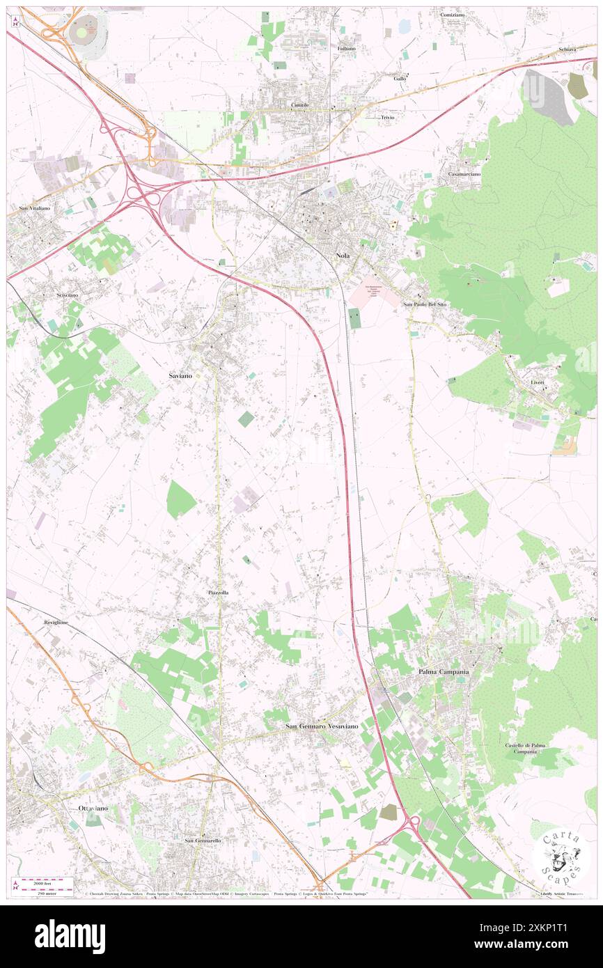 Mascello, Napoli, IT, Italia, Campania, N 40 53' 44'', N 14 31' 32'', MAP, Cartascapes Map pubblicata nel 2024. Esplora Cartascapes, una mappa che rivela i diversi paesaggi, culture ed ecosistemi della Terra. Viaggia attraverso il tempo e lo spazio, scoprendo l'interconnessione del passato, del presente e del futuro del nostro pianeta. Foto Stock