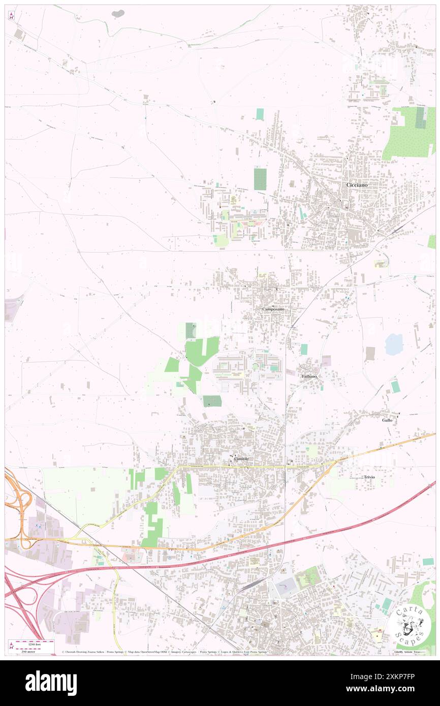 Camposano, Napoli, IT, Italia, Campania, N 40 57' 8'', N 14 31' 47'', MAP, Cartascapes Map pubblicata nel 2024. Esplora Cartascapes, una mappa che rivela i diversi paesaggi, culture ed ecosistemi della Terra. Viaggia attraverso il tempo e lo spazio, scoprendo l'interconnessione del passato, del presente e del futuro del nostro pianeta. Foto Stock