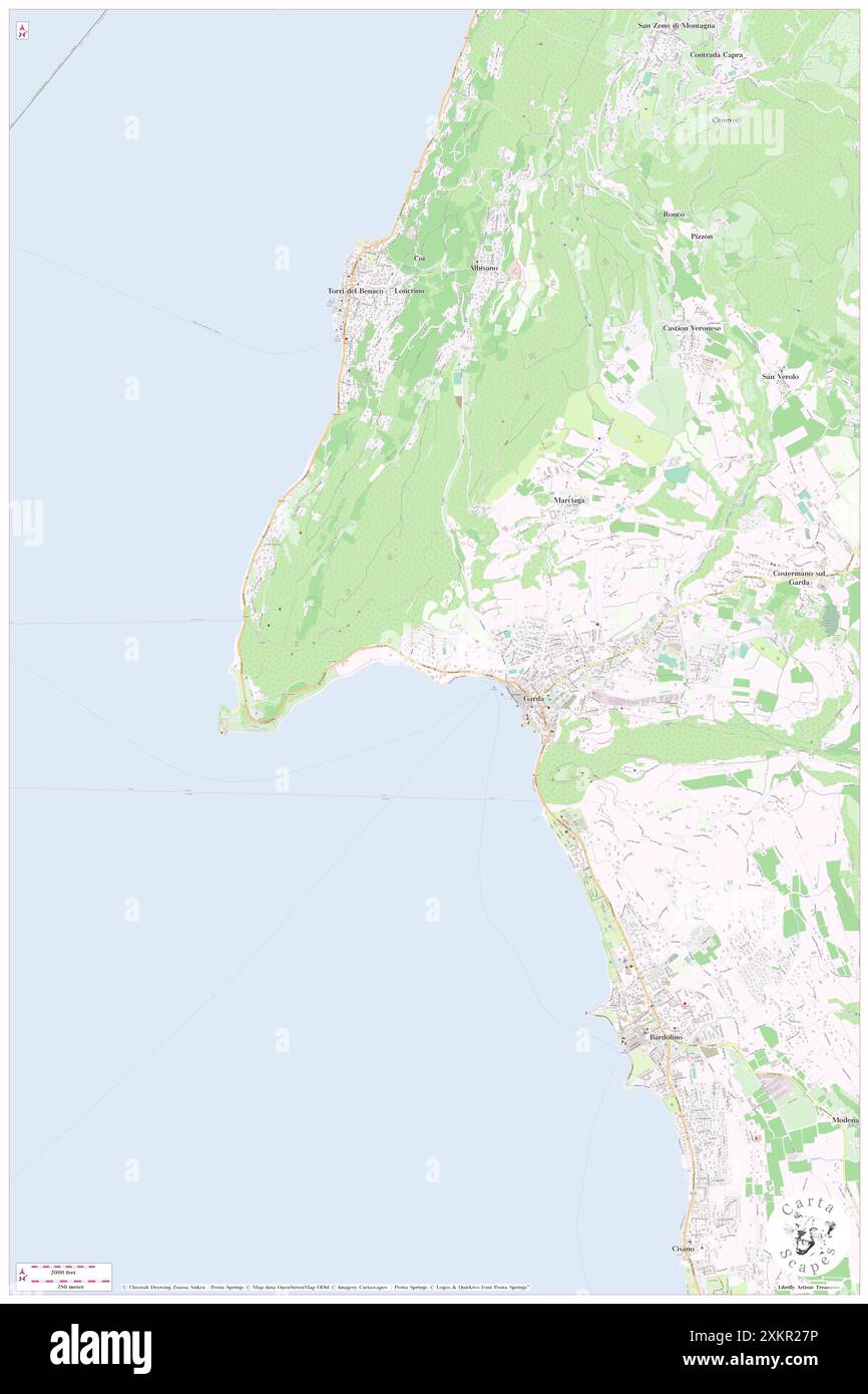 Corno, Provincia di Verona, IT, Italia, Veneto, N 45 34' 46'', N 10 41' 48'', MAP, Cartascapes Map pubblicata nel 2024. Esplora Cartascapes, una mappa che rivela i diversi paesaggi, culture ed ecosistemi della Terra. Viaggia attraverso il tempo e lo spazio, scoprendo l'interconnessione del passato, del presente e del futuro del nostro pianeta. Foto Stock