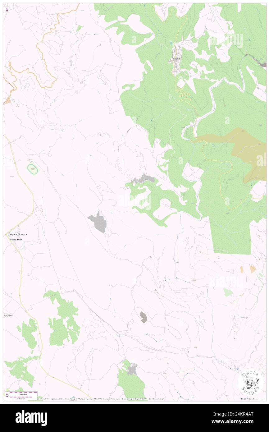 Su Coronazzu, IT, Italia, Sardegna, N 39 52' 16'', N 9 10' 11'', mappa, Cartascapes Mappa pubblicata nel 2024. Esplora Cartascapes, una mappa che rivela i diversi paesaggi, culture ed ecosistemi della Terra. Viaggia attraverso il tempo e lo spazio, scoprendo l'interconnessione del passato, del presente e del futuro del nostro pianeta. Foto Stock