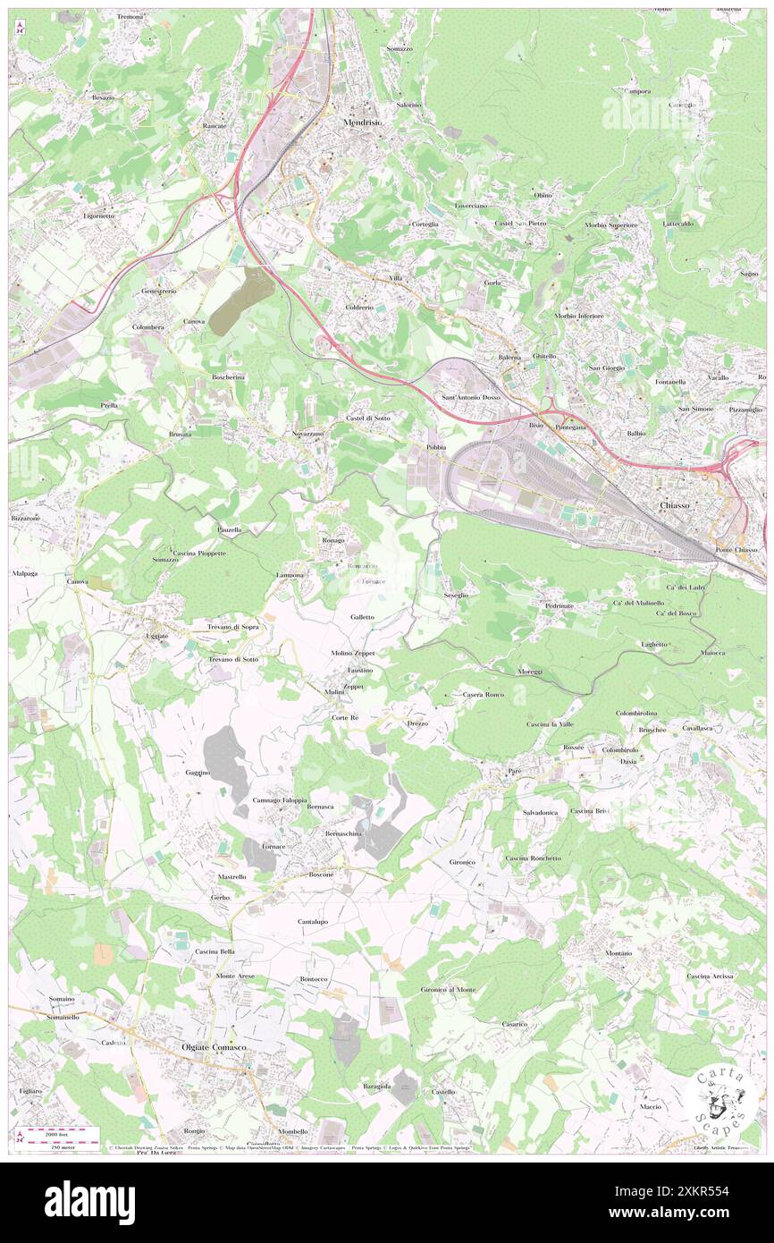 Fornace, Provincia di Como, IT, Italia, Lombardia, N 45 49' 42'', N 8 59' 26'', MAP, Cartascapes Map pubblicata nel 2024. Esplora Cartascapes, una mappa che rivela i diversi paesaggi, culture ed ecosistemi della Terra. Viaggia attraverso il tempo e lo spazio, scoprendo l'interconnessione del passato, del presente e del futuro del nostro pianeta. Foto Stock