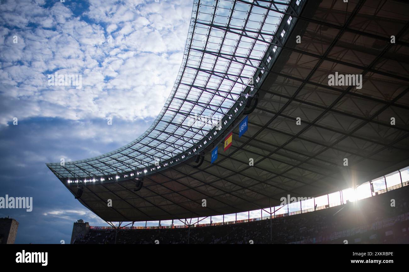Berlino, Germania. 14 luglio 2024. Olympiastadion Spagna - Inghilterra spagnolo - Inghilterra 14.07.2024 Copyright (nur für journalistische Zwecke) di : Moritz Foto Stock