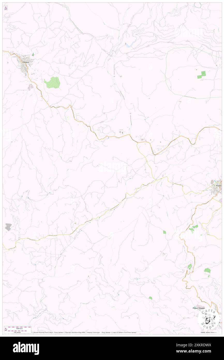 Funtana Frida, IT, Italia, Sardegna, N 39 59' 53'', N 9 1' 36'', mappa, Cartascapes Mappa pubblicata nel 2024. Esplora Cartascapes, una mappa che rivela i diversi paesaggi, culture ed ecosistemi della Terra. Viaggia attraverso il tempo e lo spazio, scoprendo l'interconnessione del passato, del presente e del futuro del nostro pianeta. Foto Stock