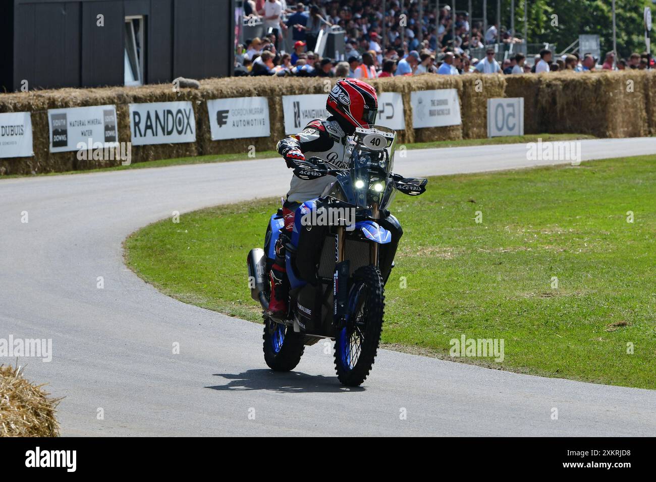 Randy Mamola, Yamaha XTZ850TRX, Off Road e Dirt Motorbikes, una selezione di moto adatte a qualsiasi destinazione; ovali di superficie sciolta, piste fangose, deserto Foto Stock