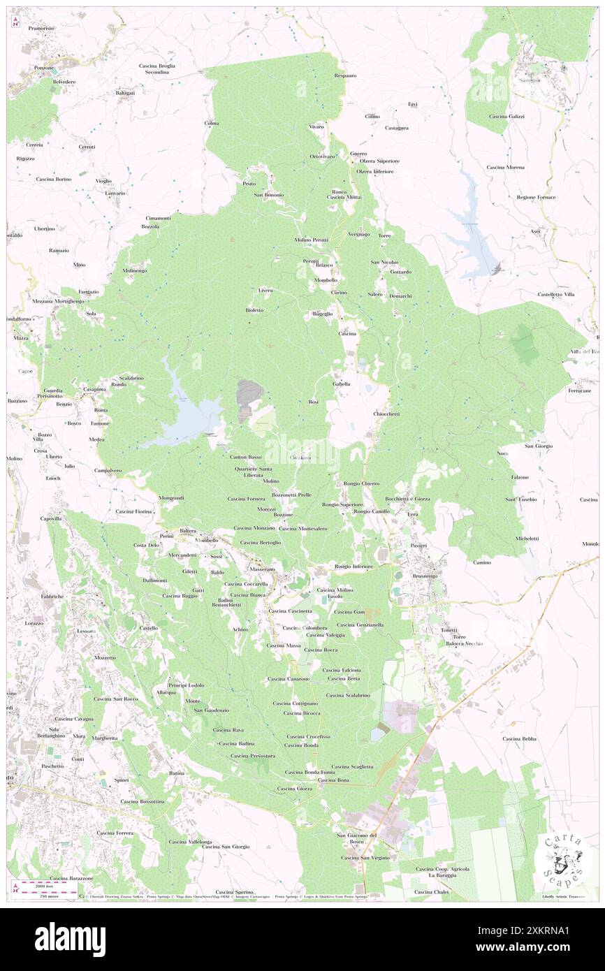 Cacciano, Provincia di biella, IT, Italia, Piemonte, N 45 36' 30'', N 8 13' 52'', MAP, Cartascapes Map pubblicata nel 2024. Esplora Cartascapes, una mappa che rivela i diversi paesaggi, culture ed ecosistemi della Terra. Viaggia attraverso il tempo e lo spazio, scoprendo l'interconnessione del passato, del presente e del futuro del nostro pianeta. Foto Stock