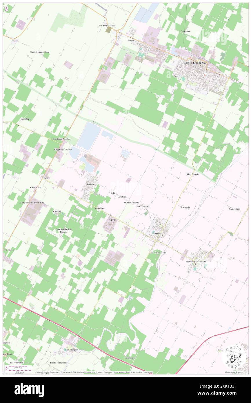 Mordano, Bologna, IT, Italia, Emilia-Romagna, N 44 23' 52'', N 11 48' 42'', MAP, Cartascapes Map pubblicata nel 2024. Esplora Cartascapes, una mappa che rivela i diversi paesaggi, culture ed ecosistemi della Terra. Viaggia attraverso il tempo e lo spazio, scoprendo l'interconnessione del passato, del presente e del futuro del nostro pianeta. Foto Stock