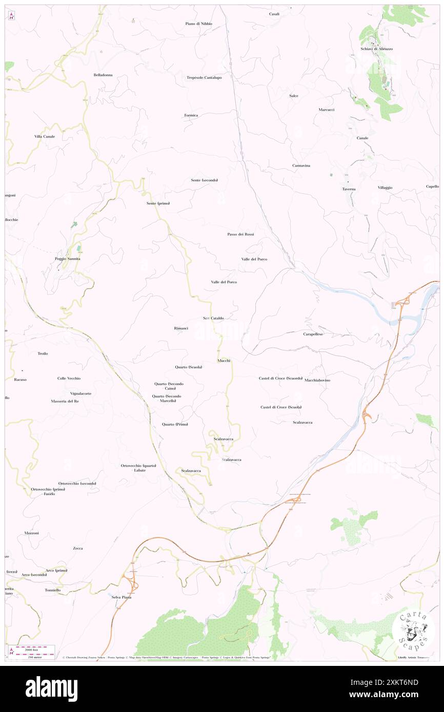 San Cataldo, Provincia di Isernia, IT, Italia, Molise, N 41 45' 57'', N 14 27' 0'', MAP, Cartascapes Map pubblicata nel 2024. Esplora Cartascapes, una mappa che rivela i diversi paesaggi, culture ed ecosistemi della Terra. Viaggia attraverso il tempo e lo spazio, scoprendo l'interconnessione del passato, del presente e del futuro del nostro pianeta. Foto Stock