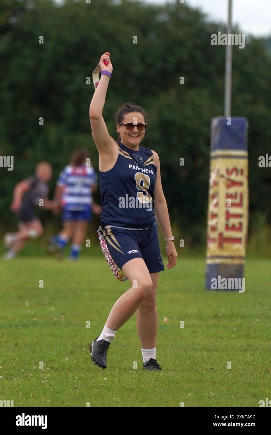 Torneo di bandiera FlagaPalooza al Cheltenham 7s Festival - South Dublin Panthers Foto Stock