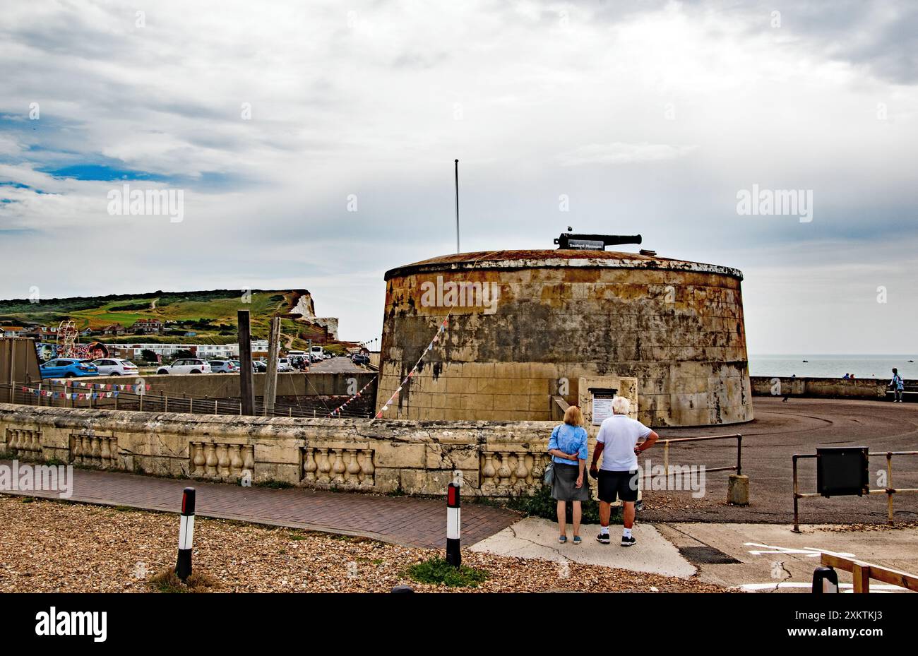 Seaford Museum & Heritage Society, martello Tower No. 74, Seaford, East Sussex, Inghilterra Foto Stock