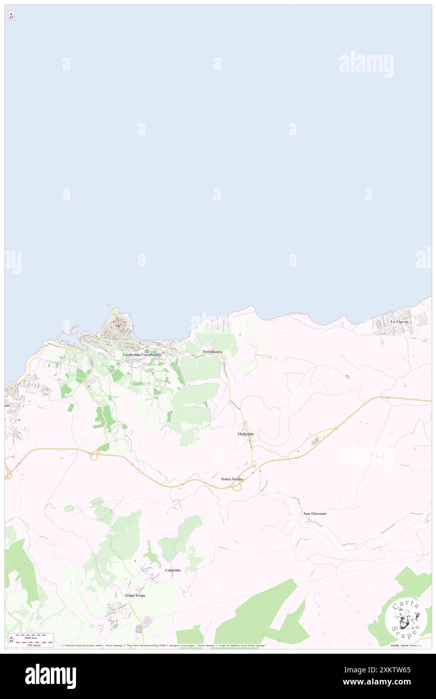 Castelsardo Resort Village, Provincia di Sassari, IT, Italia, Sardegna, N 40 54' 55'', N 8 44' 10'', MAP, Cartascapes Map pubblicata nel 2024. Esplora Cartascapes, una mappa che rivela i diversi paesaggi, culture ed ecosistemi della Terra. Viaggia attraverso il tempo e lo spazio, scoprendo l'interconnessione del passato, del presente e del futuro del nostro pianeta. Foto Stock