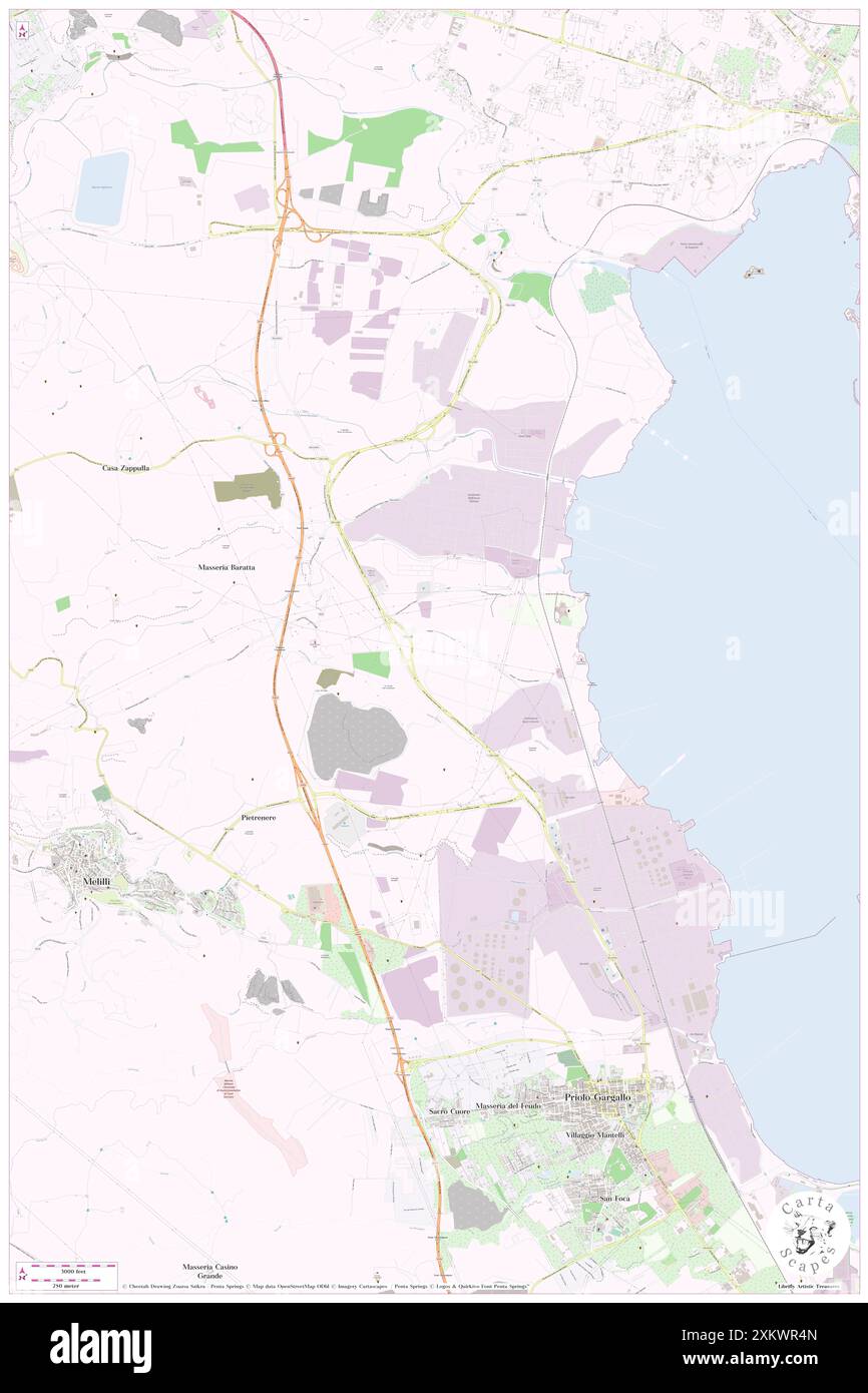 Fiume Cantera, IT, Italia, Sicilia, N 37 12' 0'', N 15 10' 0'', MAP, Cartascapes Map pubblicata nel 2024. Esplora Cartascapes, una mappa che rivela i diversi paesaggi, culture ed ecosistemi della Terra. Viaggia attraverso il tempo e lo spazio, scoprendo l'interconnessione del passato, del presente e del futuro del nostro pianeta. Foto Stock