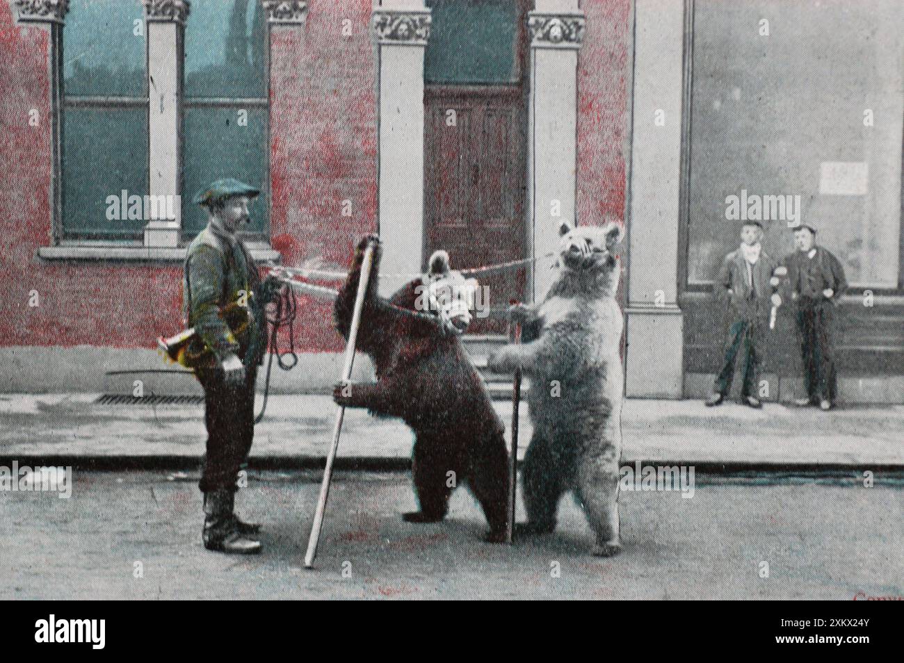 Illustrazione da cartolina: Sfruttamento: Danza Foto Stock