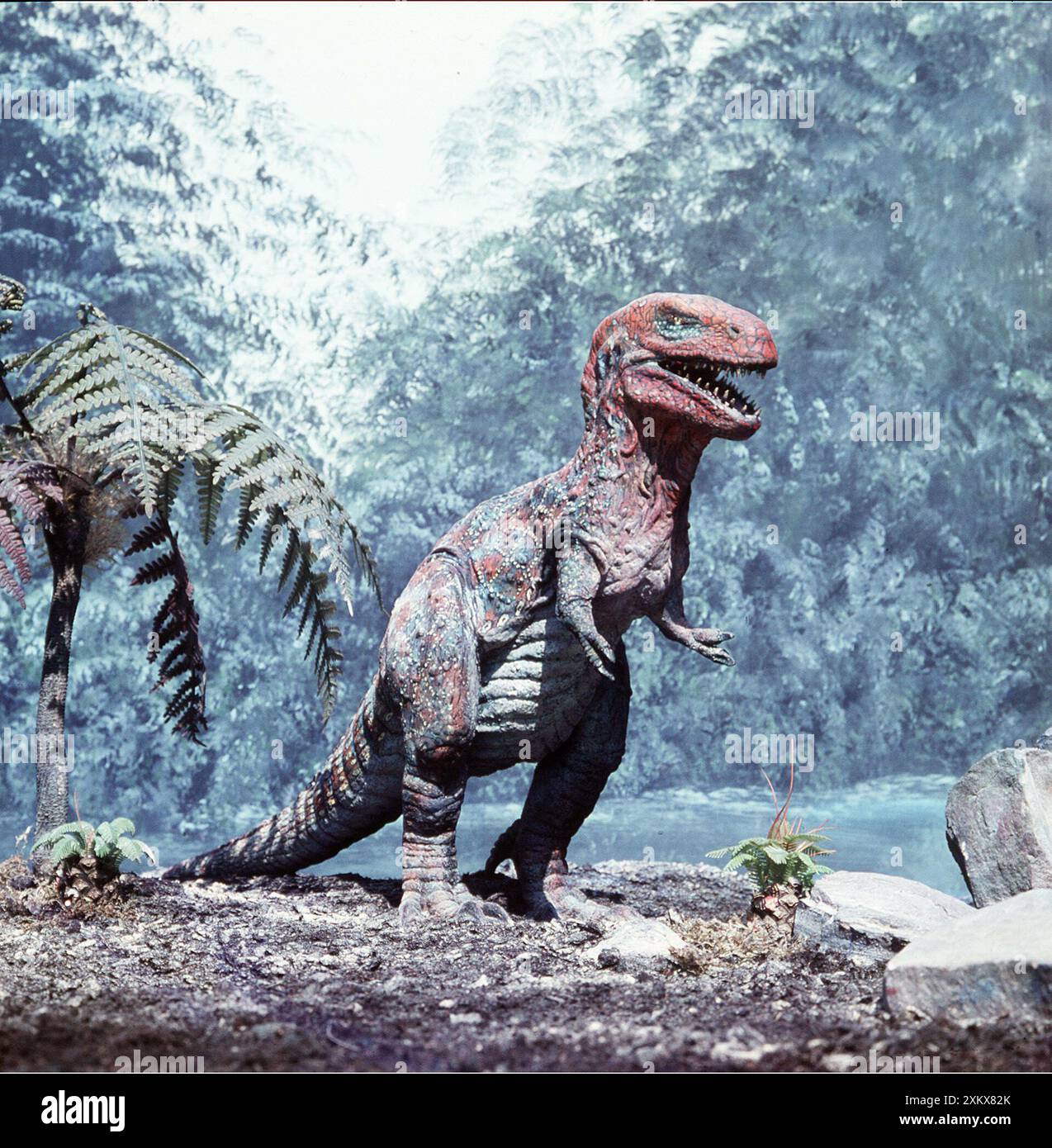 Ricostruzione preistorica - Tyrannosaurus Rex, 50 piedi lungo Foto Stock
