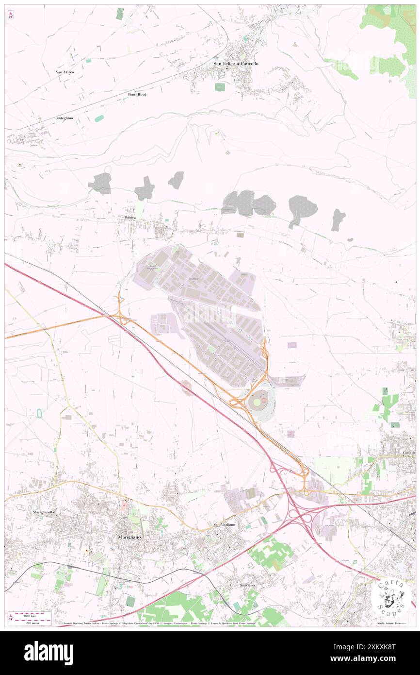 CIS, Napoli, IT, Italia, Campania, N 40 57' 56'', N 14 28' 36'', MAP, Cartascapes Map pubblicata nel 2024. Esplora Cartascapes, una mappa che rivela i diversi paesaggi, culture ed ecosistemi della Terra. Viaggia attraverso il tempo e lo spazio, scoprendo l'interconnessione del passato, del presente e del futuro del nostro pianeta. Foto Stock