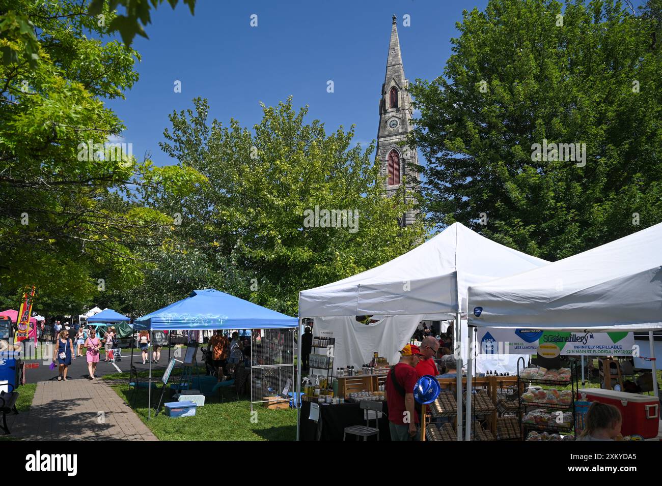 Il Great America Weekend a Goshen Village Square a Goshen, New York. Dal 1982, il Great American Weekend è una tradizione che definisce Goshe Foto Stock
