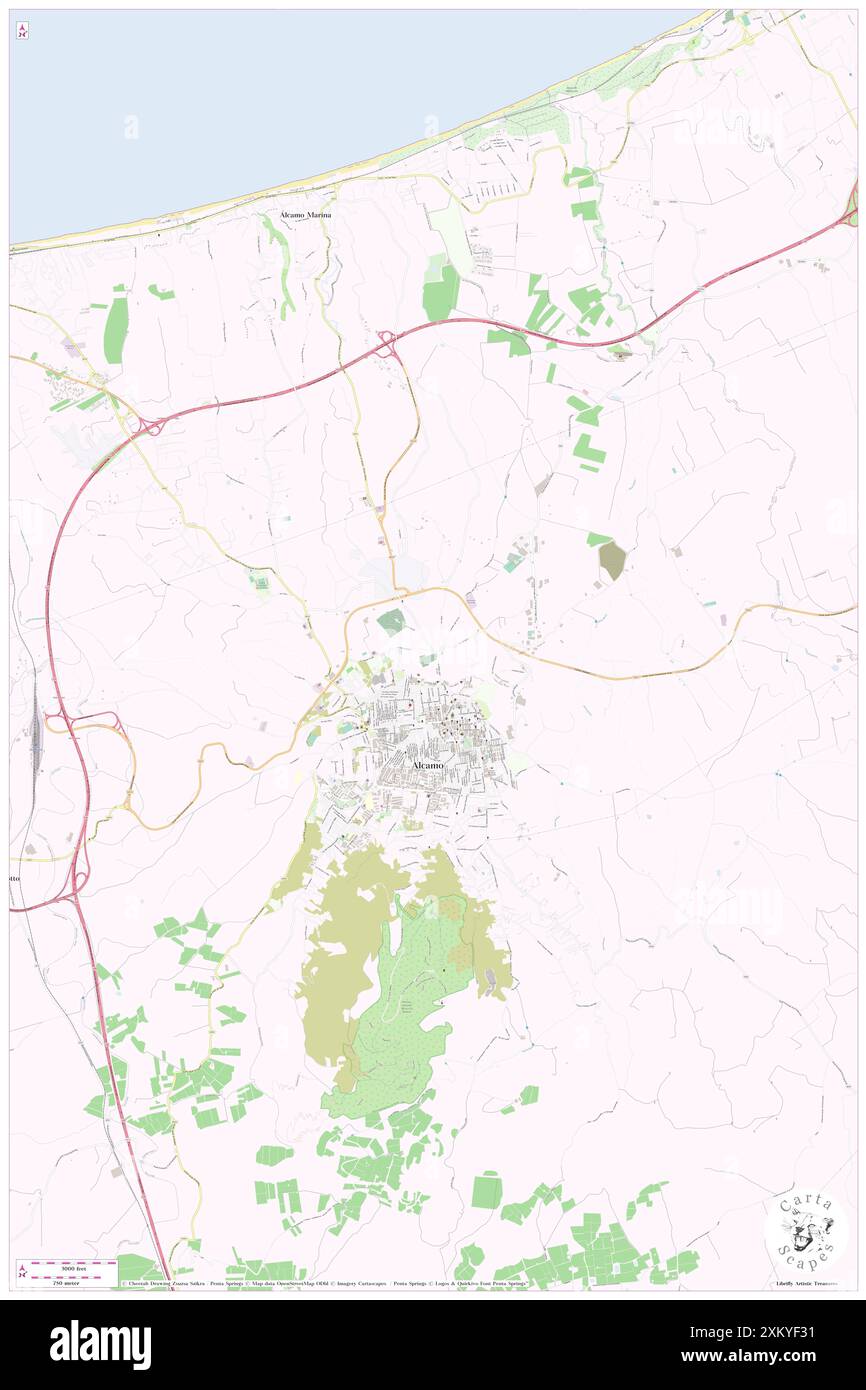 Ammoscato, Trapani, IT, Italia, Sicilia, N 37 59' 14'', N 12 57' 48'', MAP, Cartascapes Map pubblicata nel 2024. Esplora Cartascapes, una mappa che rivela i diversi paesaggi, culture ed ecosistemi della Terra. Viaggia attraverso il tempo e lo spazio, scoprendo l'interconnessione del passato, del presente e del futuro del nostro pianeta. Foto Stock