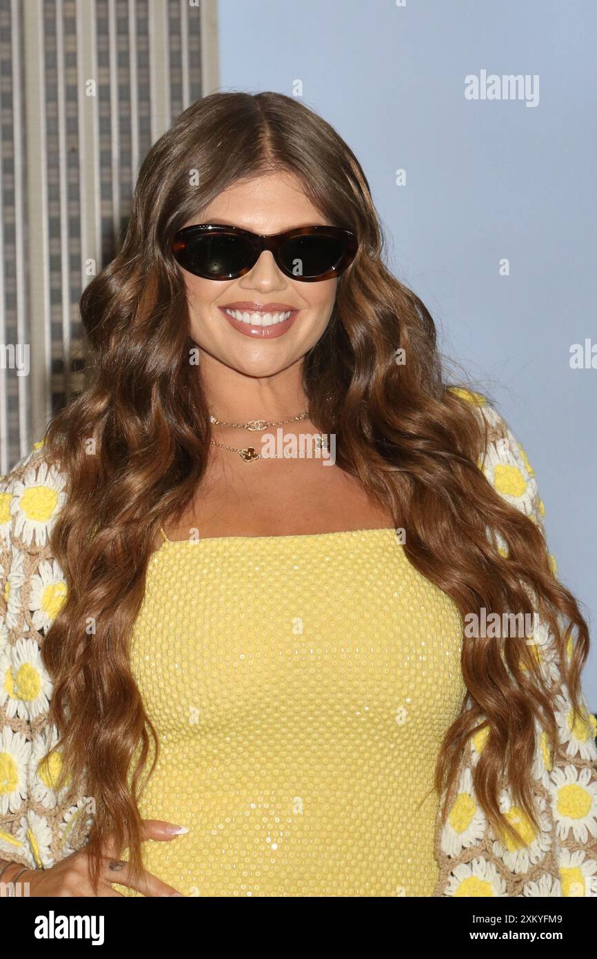 New York, New York, Stati Uniti. 24 luglio 2024. Chanel West Coast visita l'Empire State Building il 24 luglio 2024 a New York. Credito: RW/Media Punch/Alamy Live News Foto Stock
