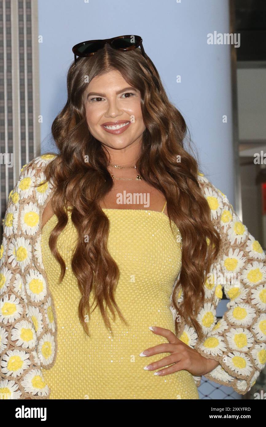 New York, New York, Stati Uniti. 24 luglio 2024. Chanel West Coast visita l'Empire State Building il 24 luglio 2024 a New York. Credito: RW/Media Punch/Alamy Live News Foto Stock