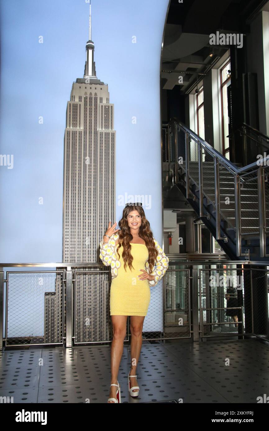 New York, New York, Stati Uniti. 24 luglio 2024. Chanel West Coast visita l'Empire State Building il 24 luglio 2024 a New York. Credito: RW/Media Punch/Alamy Live News Foto Stock