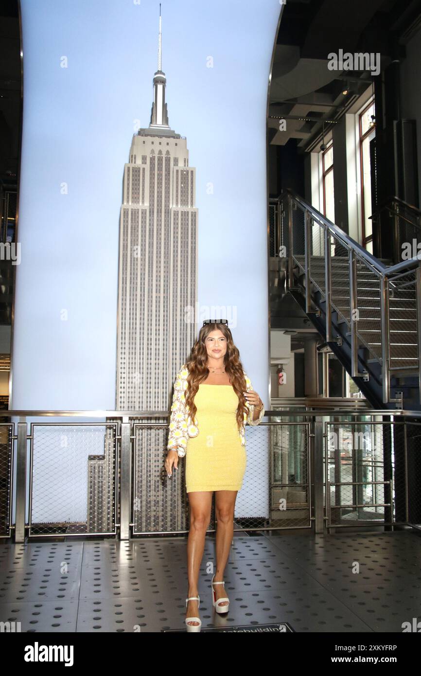 New York, New York, Stati Uniti. 24 luglio 2024. Chanel West Coast visita l'Empire State Building il 24 luglio 2024 a New York. Credito: RW/Media Punch/Alamy Live News Foto Stock