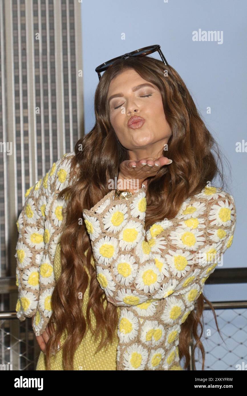New York, New York, Stati Uniti. 24 luglio 2024. Chanel West Coast visita l'Empire State Building il 24 luglio 2024 a New York. Credito: RW/Media Punch/Alamy Live News Foto Stock