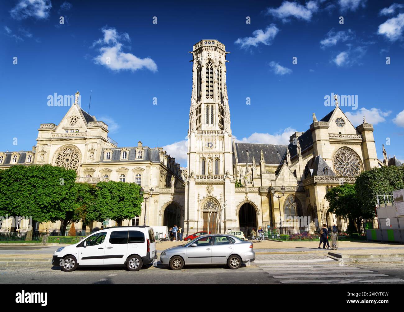 Chiesa cattolica di Saint Germain di Auxerre a Parigi, Francia. Foto Stock