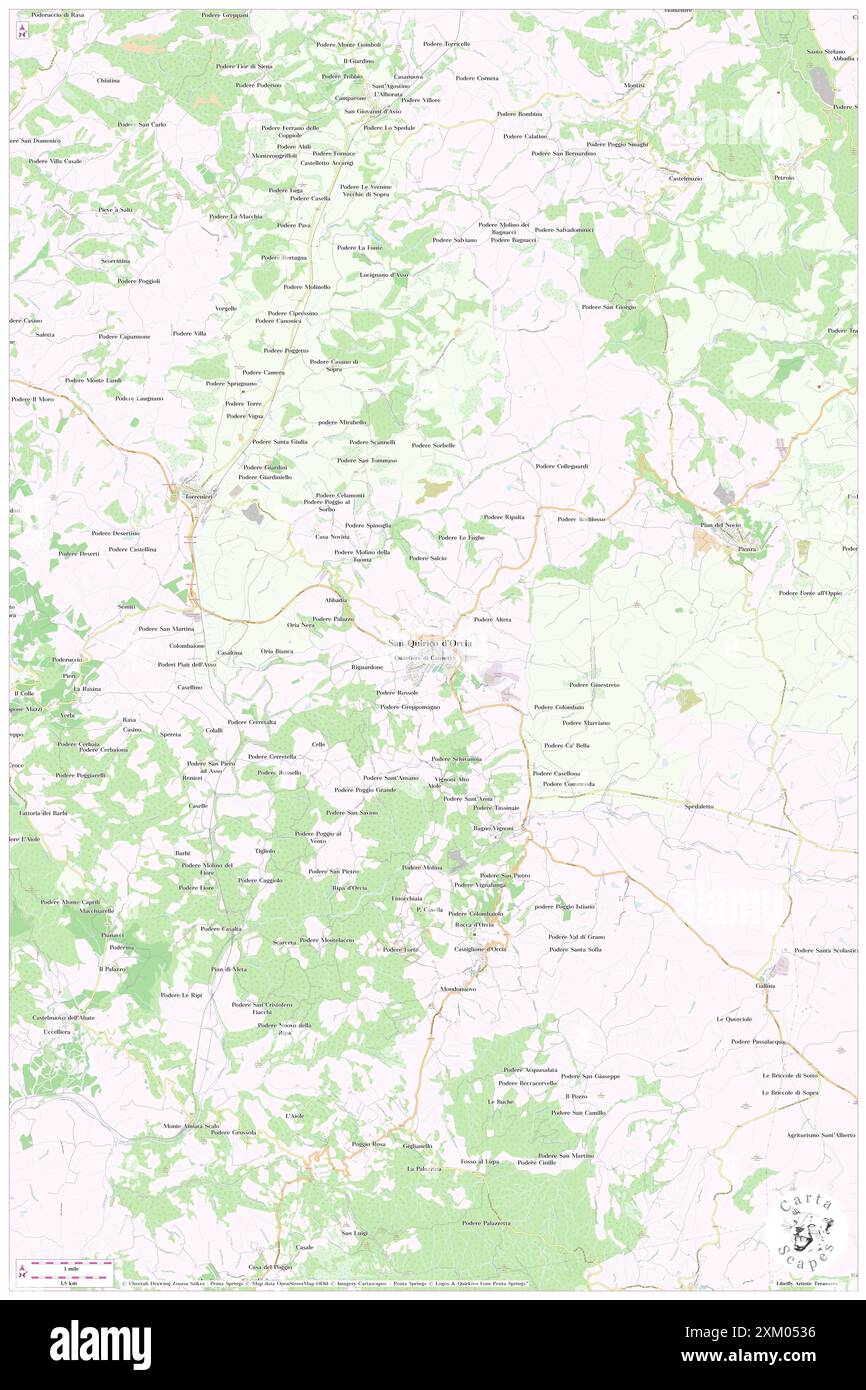 Castello, Provincia di Pesaro e Urbino, IT, Italia, le Marche, N 43 49' 59'', N 12 16' 59'', mappa, Cartascapes Mappa pubblicata nel 2024. Esplora Cartascapes, una mappa che rivela i diversi paesaggi, culture ed ecosistemi della Terra. Viaggia attraverso il tempo e lo spazio, scoprendo l'interconnessione del passato, del presente e del futuro del nostro pianeta. Foto Stock