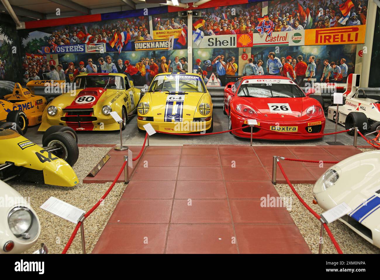 Hall of Motorsport, Haynes International Motor Museum, Sparkford, Yeovil, Somerset, Inghilterra, gran Bretagna, Regno Unito, Europa Foto Stock