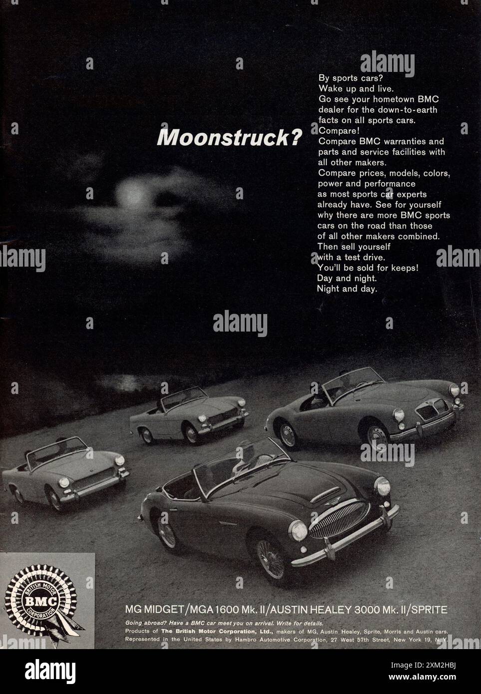 Pubblicità vintage del numero di febbraio 1962 della rivista "Playboy", USA Foto Stock