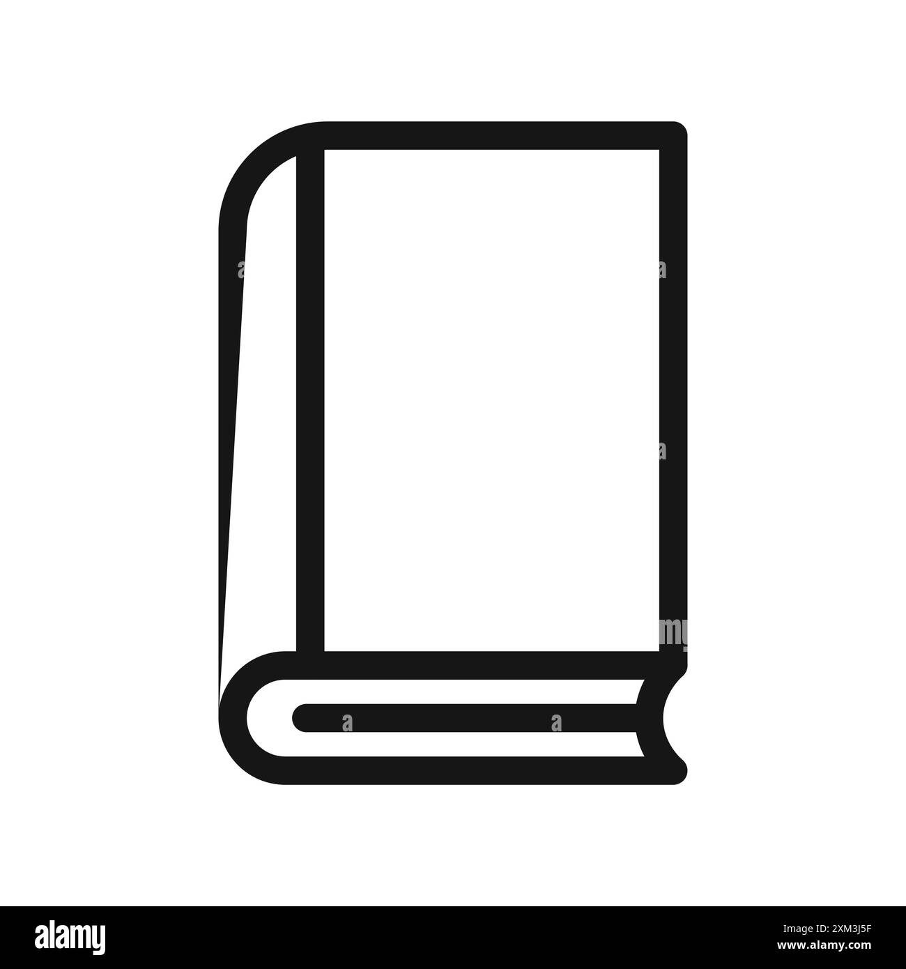 Icona del libro grafica con linea nera e segno di raccolta del set di contorni in bianco e nero Illustrazione Vettoriale