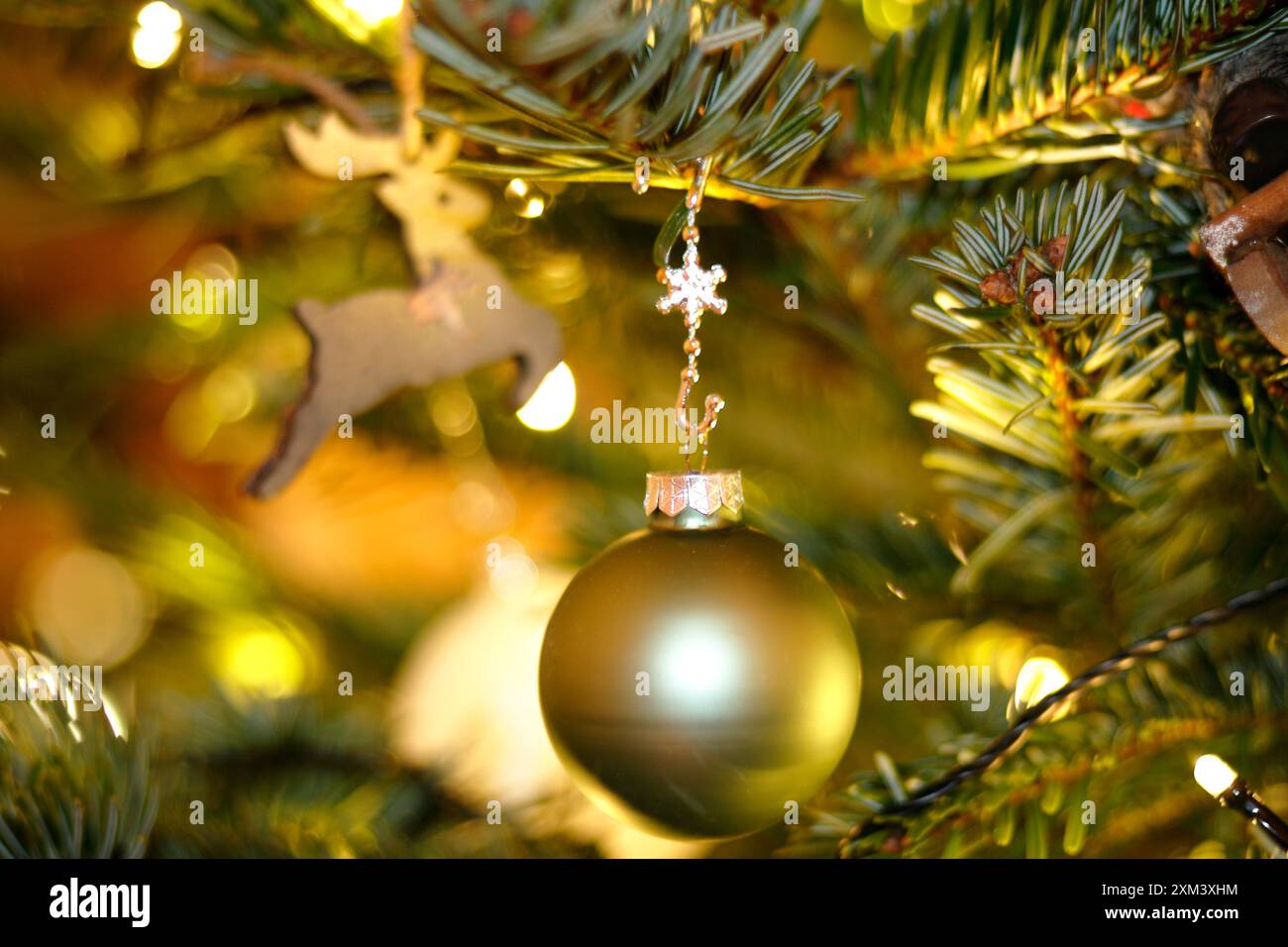 Weihnachts, Deko Kugel Foto Stock