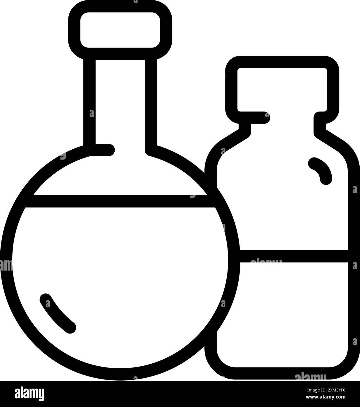 Flacone con icona della linea semplice della pipetta. Essenza di bellezza, siero o olio essenziale, olio vettore. Ayurveda, concetto di aromaterapia. Illustrazione vettoriale per bea Illustrazione Vettoriale
