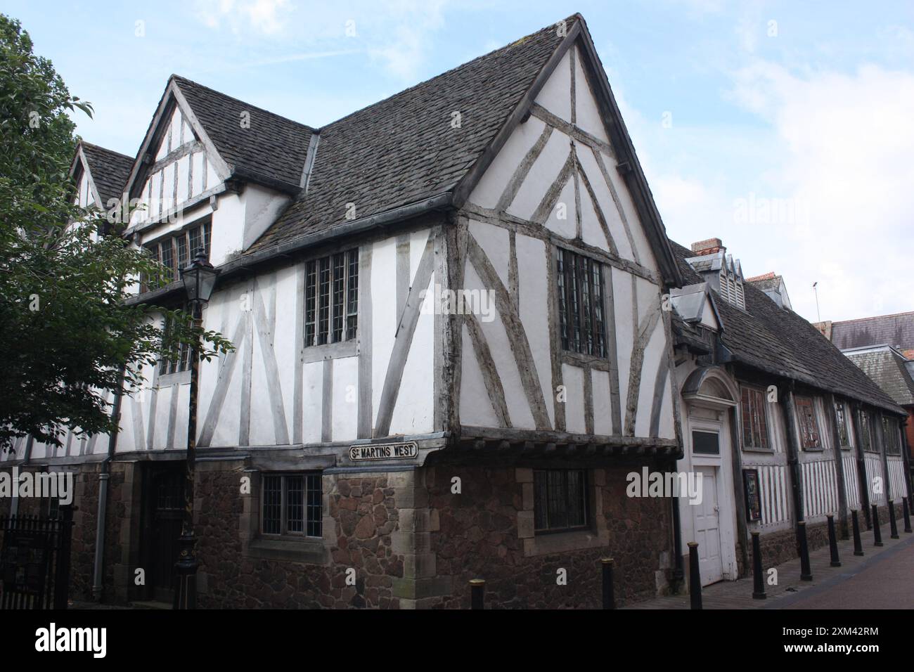 La Guildhall a Leicester, in Inghilterra, un edificio incorniciato in legno, la cui prima parte risale al 1390 circa Foto Stock