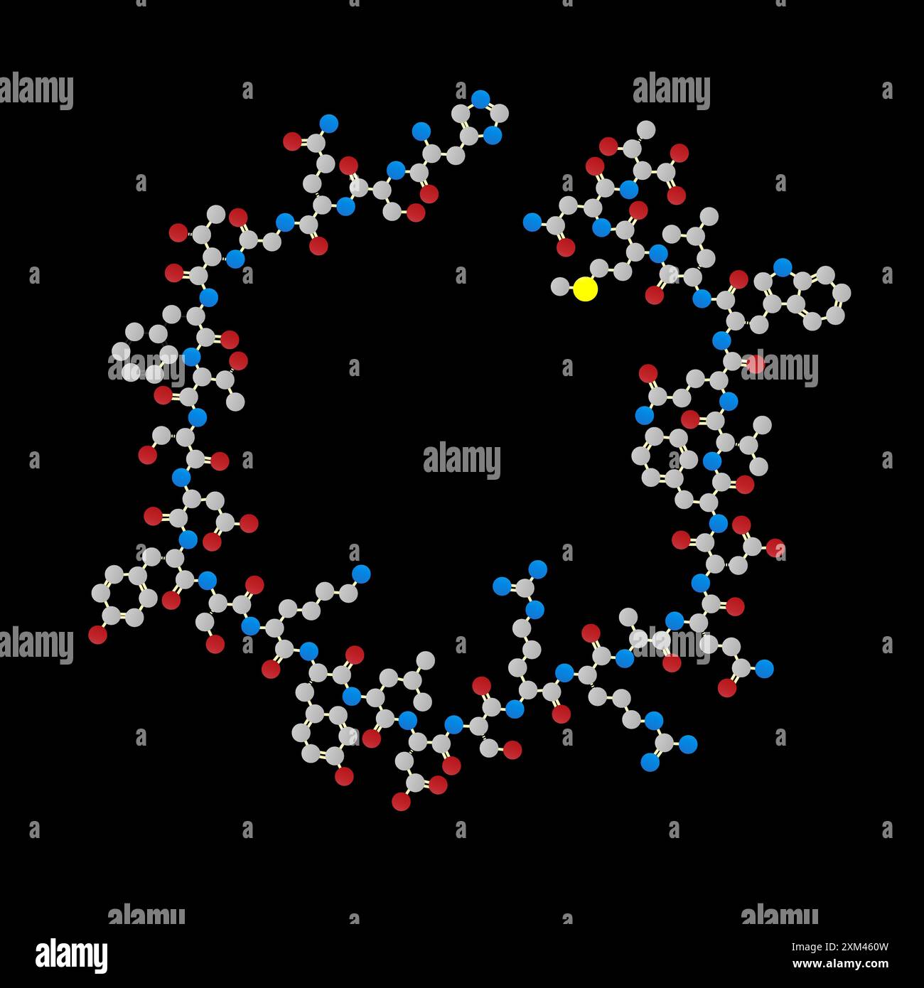 Il trattamento con ipoglicemia molecola - glucagone Illustrazione Vettoriale