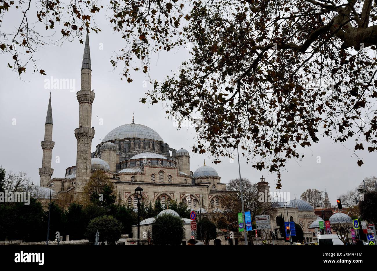 Cimiteri di Eyup Sultan (ottomani) a Istanbul, Turchia Foto Stock