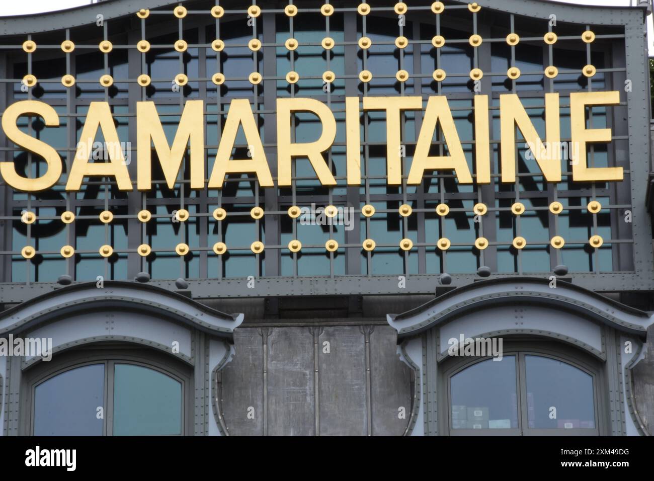 Le Bâtiment de la Samaritaine à Parigi Foto Stock