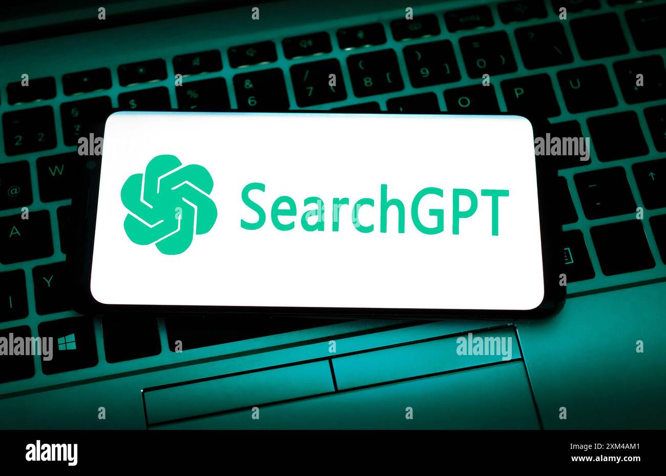 Ricerca GPT di OpenAI visualizzato sullo smartphone Foto Stock