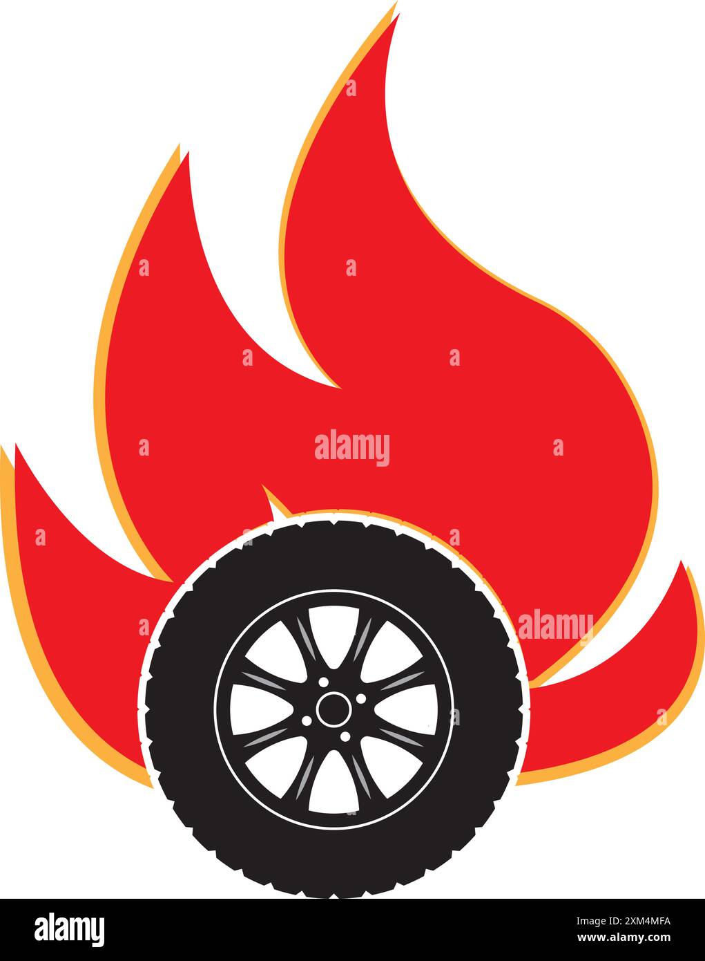 illustrazione logo pneumatici auto design elemento Illustrazione Vettoriale