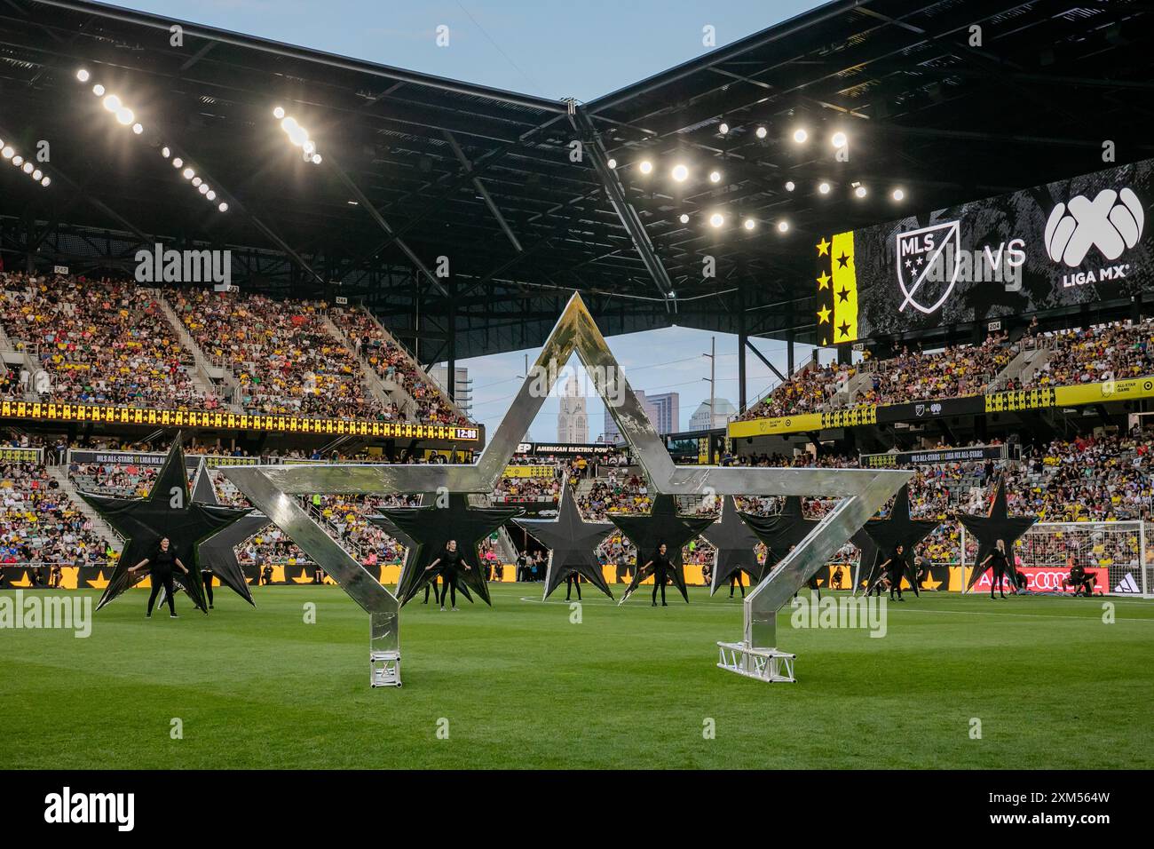 Columbus, Ohio, Stati Uniti. 24 luglio 2024. L'MLS All-Star Game tra MLS e Liga MX al Lower.com Field. Crediti: Kindell Buchanan/Alamy Live News Foto Stock