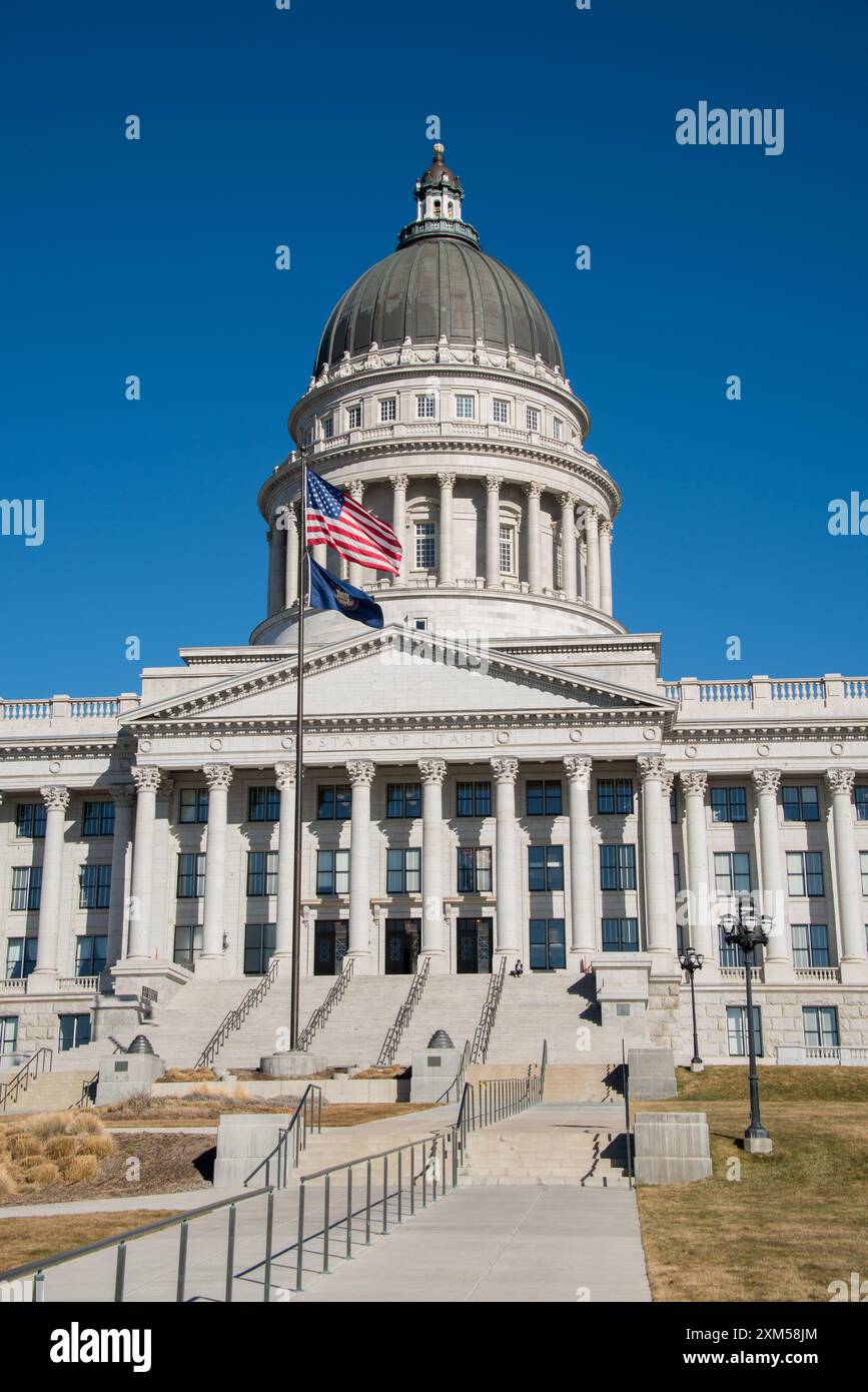 Sede del governo dello stato dello Utah, Salt Lake City, Utah Foto Stock