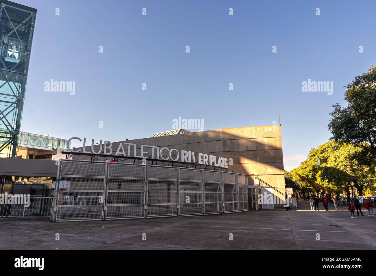 Estadio Mas Monumental (Antonio Vespucio liberi), sede del Club Atletico River Plate. Foto Stock