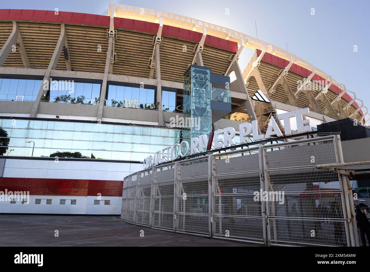 Estadio Mas Monumental (Antonio Vespucio liberi), sede del Club Atletico River Plate. Foto Stock