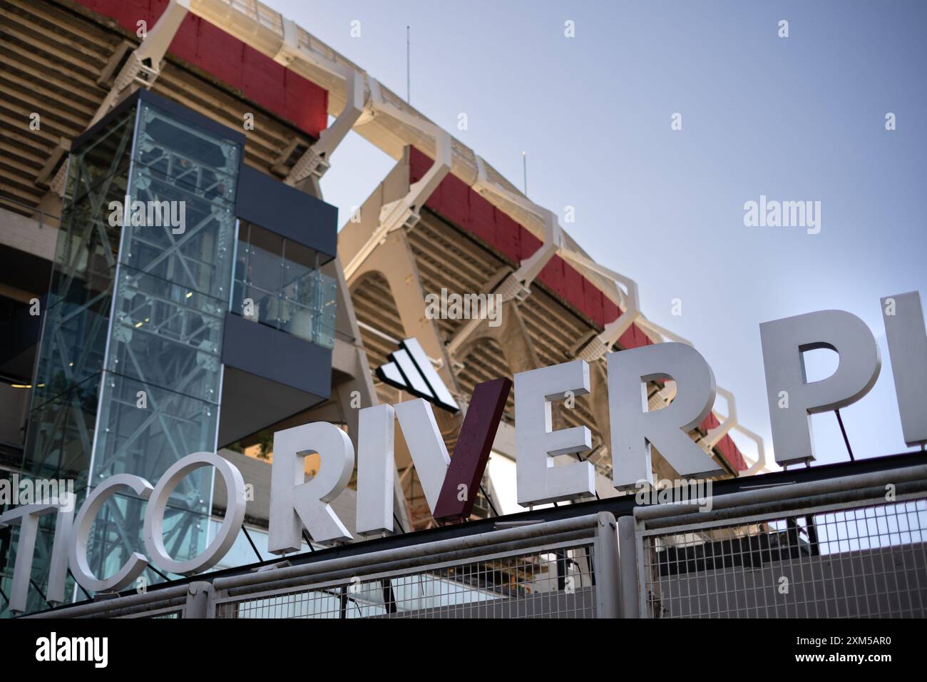 Estadio Mas Monumental (Antonio Vespucio liberi), sede del Club Atletico River Plate. Foto Stock