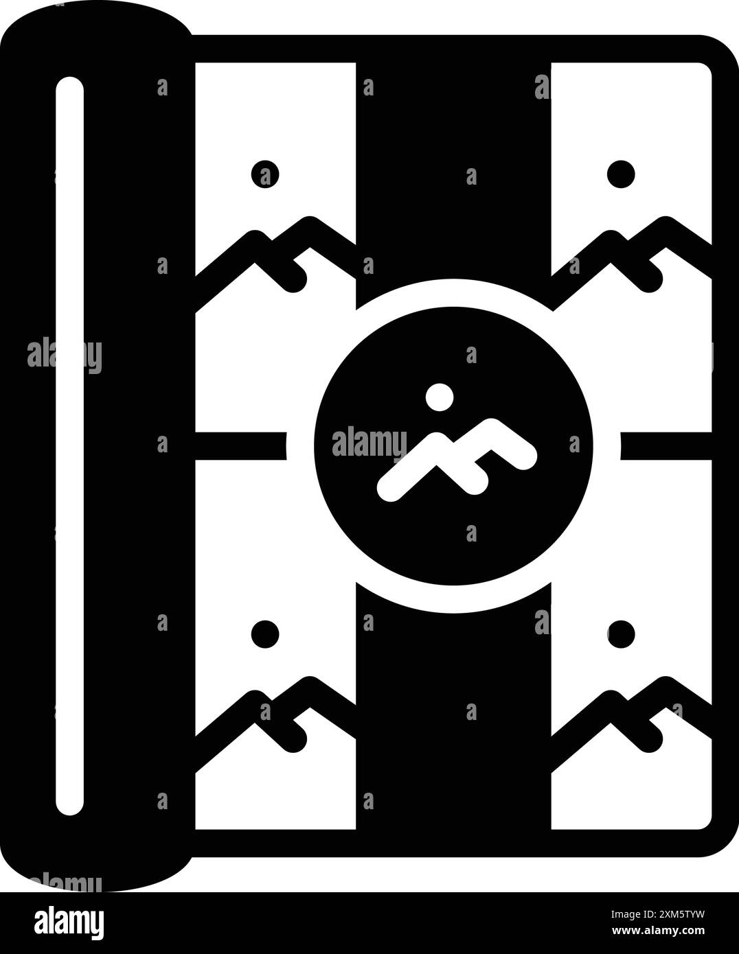 Icona per album fotografico, foto Illustrazione Vettoriale