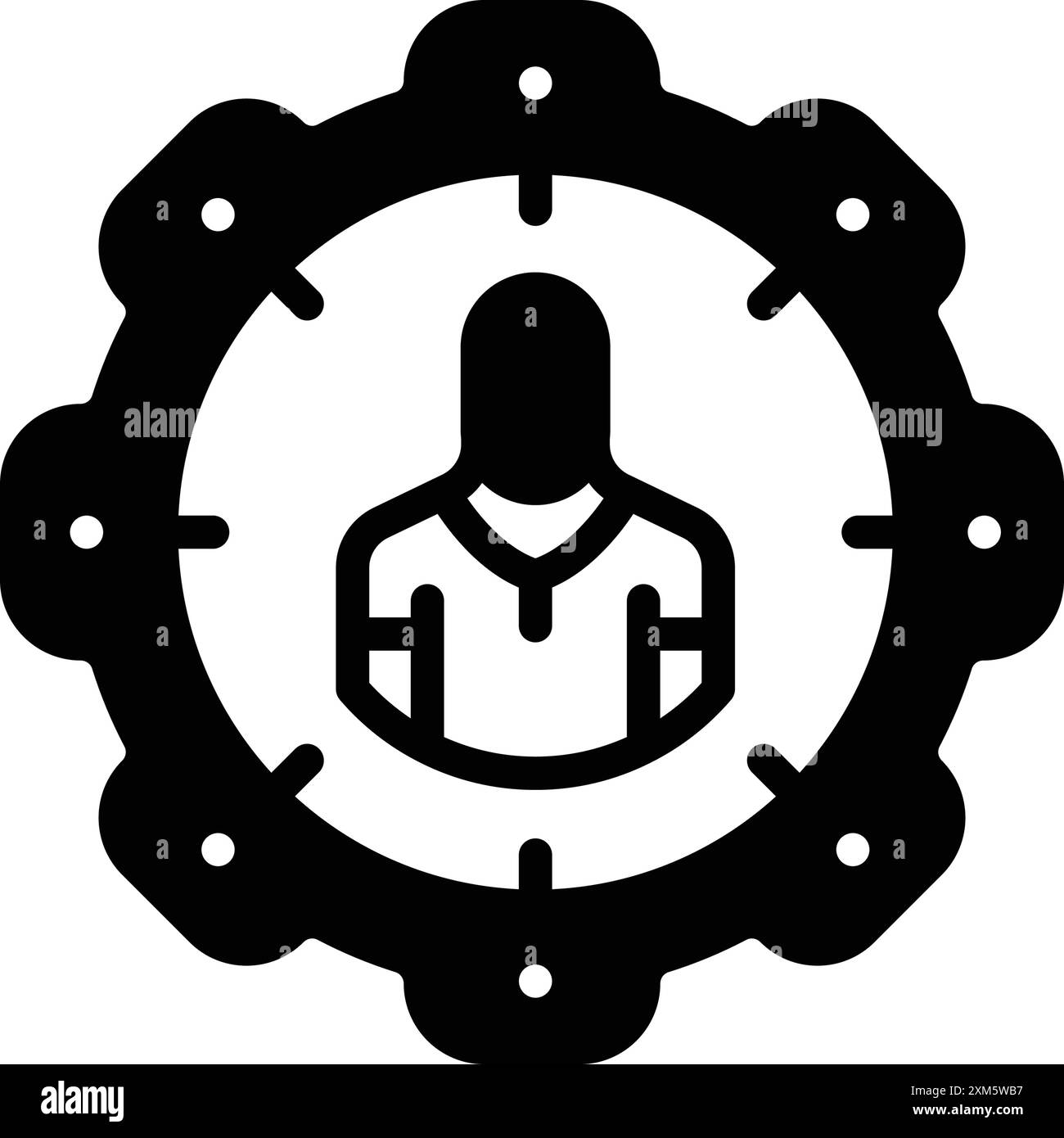 Icona per lo sviluppo personale, personale Illustrazione Vettoriale